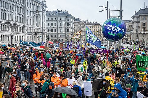 Menschenmenge am Klimastreik im September 2020 