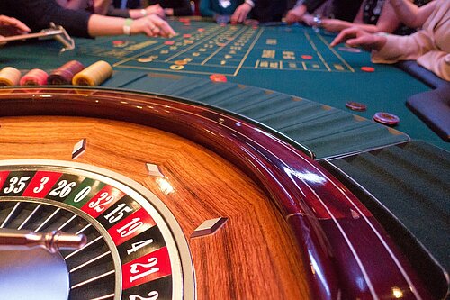 Roulette-Tisch in einem Casino